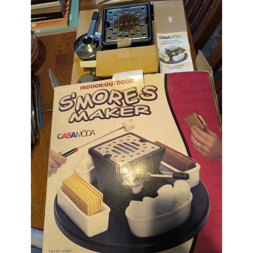 CasaModa S'mores Maker Indoor Outdoor Smores Set Marshmallow Roaster